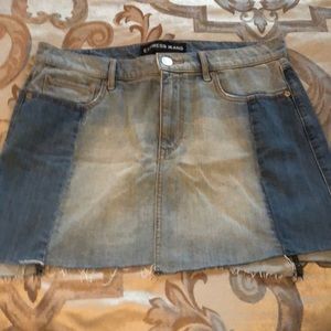 Denim mini skirt never worn NWT